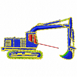 Bull Dozer Embroidery Design 8 Bull Dozer Embroidery Design 8